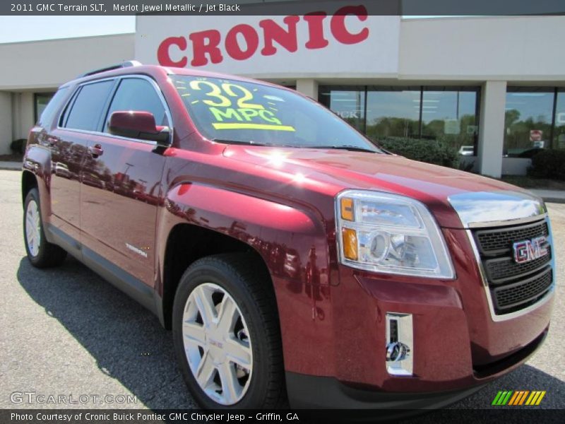 Merlot Jewel Metallic / Jet Black 2011 GMC Terrain SLT