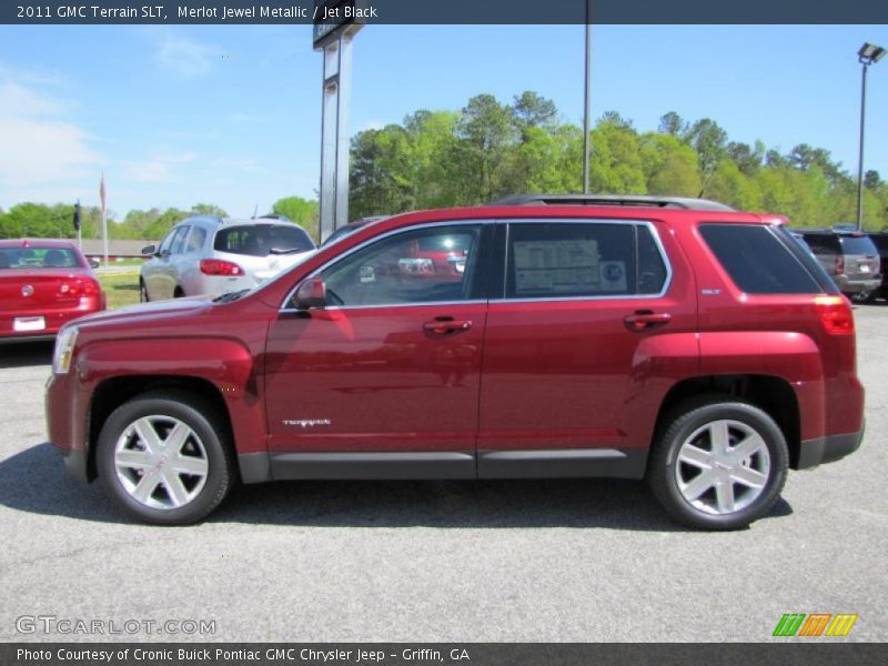 Merlot Jewel Metallic / Jet Black 2011 GMC Terrain SLT