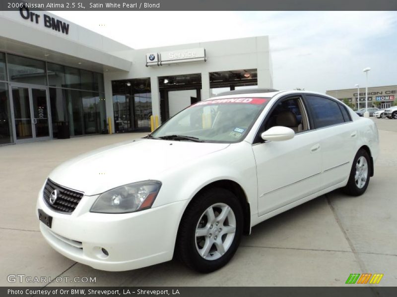 Satin White Pearl / Blond 2006 Nissan Altima 2.5 SL