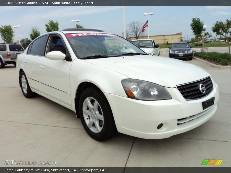 Satin White Pearl / Blond 2006 Nissan Altima 2.5 SL