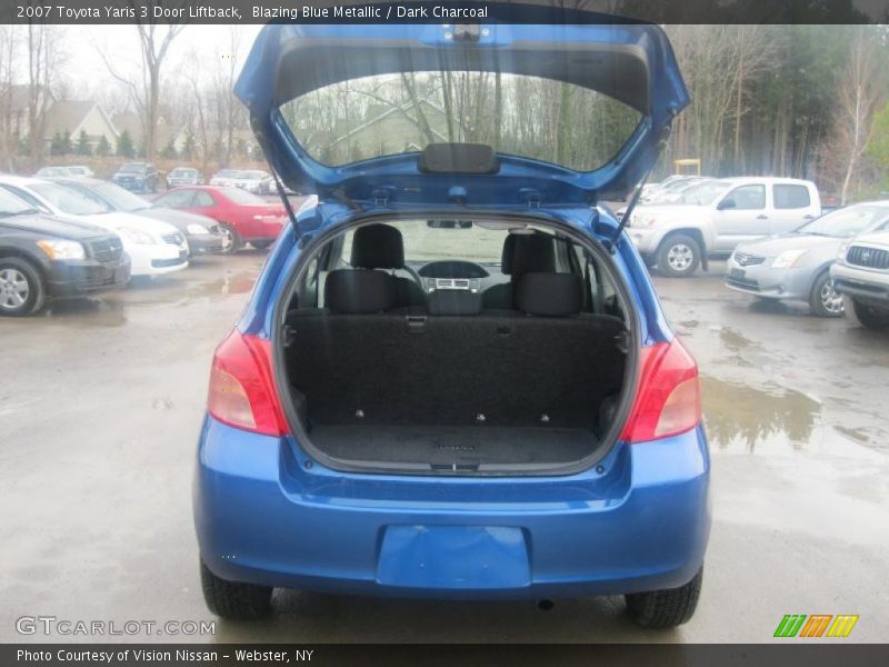 Blazing Blue Metallic / Dark Charcoal 2007 Toyota Yaris 3 Door Liftback