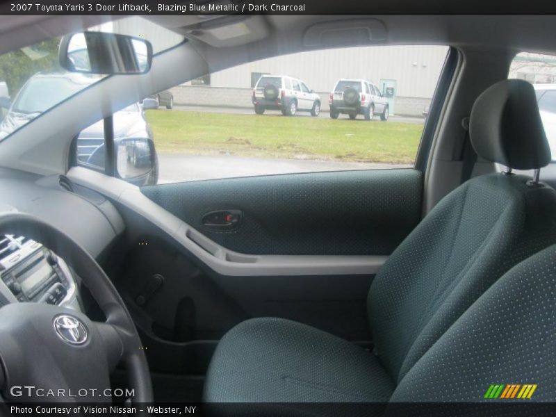 Blazing Blue Metallic / Dark Charcoal 2007 Toyota Yaris 3 Door Liftback