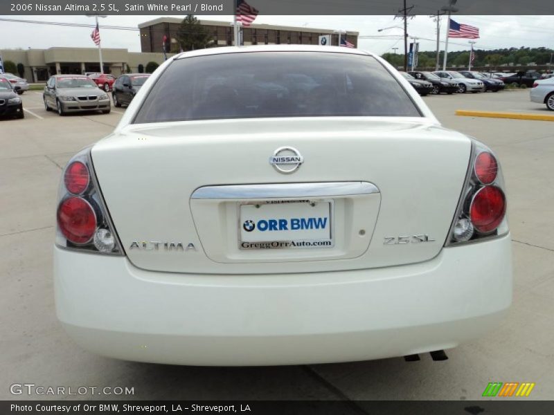 Satin White Pearl / Blond 2006 Nissan Altima 2.5 SL
