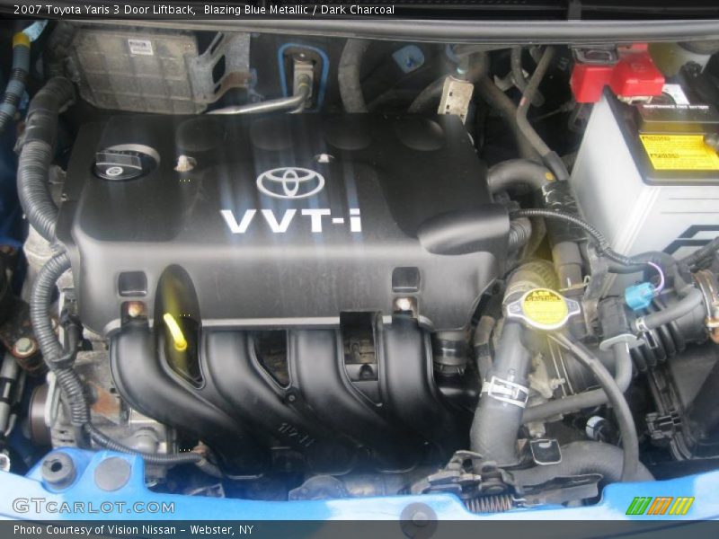 Blazing Blue Metallic / Dark Charcoal 2007 Toyota Yaris 3 Door Liftback