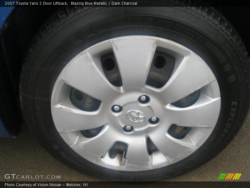 Blazing Blue Metallic / Dark Charcoal 2007 Toyota Yaris 3 Door Liftback