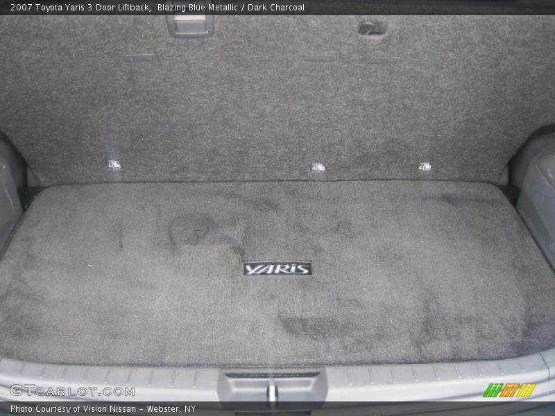 Blazing Blue Metallic / Dark Charcoal 2007 Toyota Yaris 3 Door Liftback