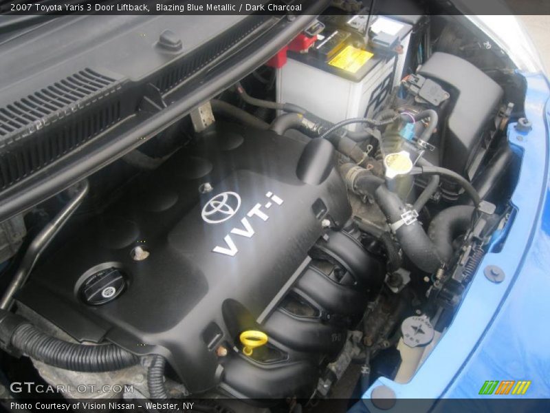 Blazing Blue Metallic / Dark Charcoal 2007 Toyota Yaris 3 Door Liftback