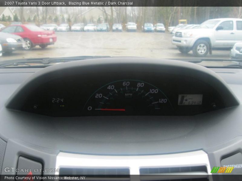 Blazing Blue Metallic / Dark Charcoal 2007 Toyota Yaris 3 Door Liftback