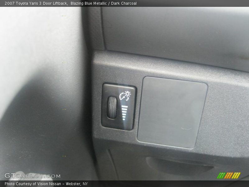 Blazing Blue Metallic / Dark Charcoal 2007 Toyota Yaris 3 Door Liftback