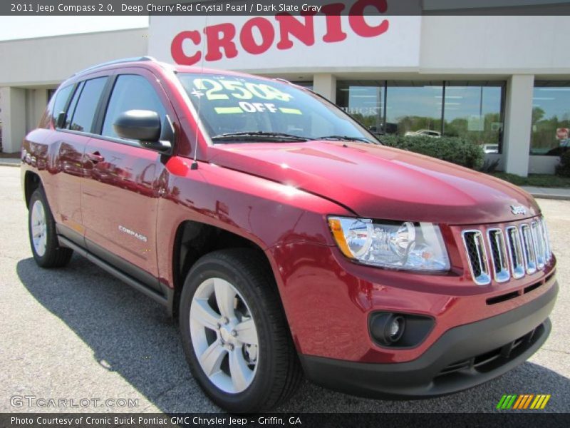 Deep Cherry Red Crystal Pearl / Dark Slate Gray 2011 Jeep Compass 2.0