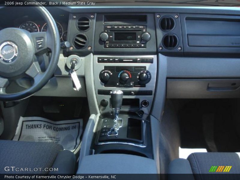 Black / Medium Slate Gray 2006 Jeep Commander