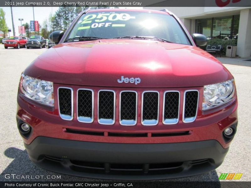 Deep Cherry Red Crystal Pearl / Dark Slate Gray 2011 Jeep Compass 2.0