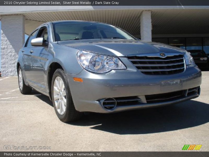 Silver Steel Metallic / Dark Slate Gray 2010 Chrysler Sebring Limited Sedan