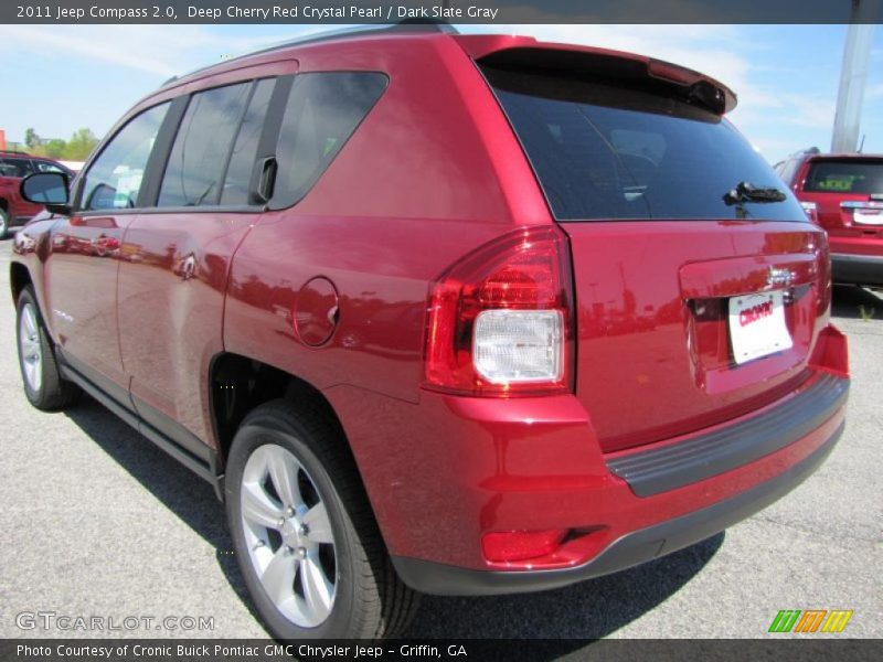 Deep Cherry Red Crystal Pearl / Dark Slate Gray 2011 Jeep Compass 2.0