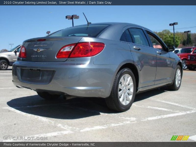 Silver Steel Metallic / Dark Slate Gray 2010 Chrysler Sebring Limited Sedan