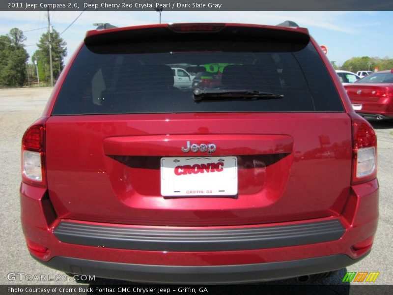 Deep Cherry Red Crystal Pearl / Dark Slate Gray 2011 Jeep Compass 2.0