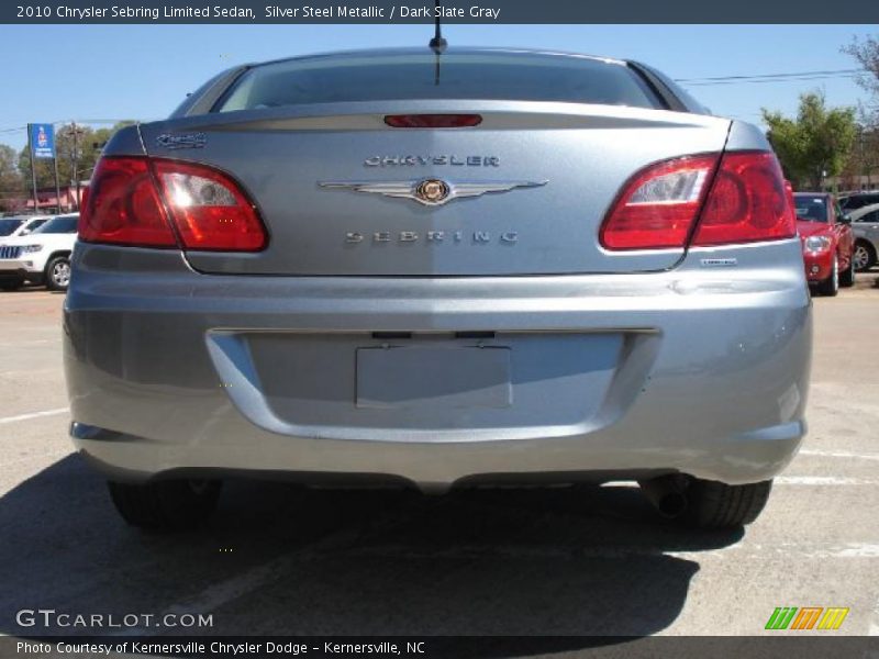 Silver Steel Metallic / Dark Slate Gray 2010 Chrysler Sebring Limited Sedan