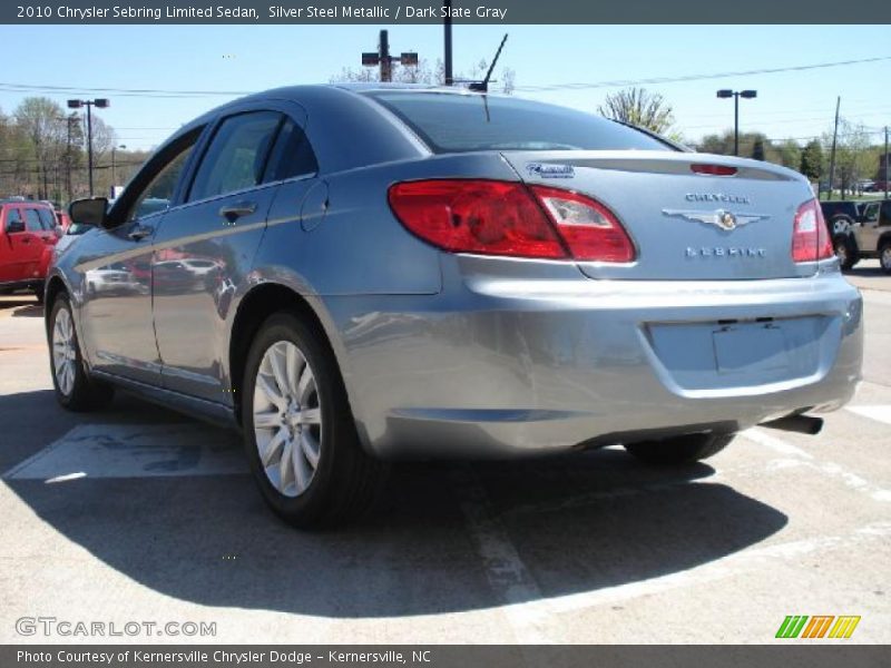 Silver Steel Metallic / Dark Slate Gray 2010 Chrysler Sebring Limited Sedan