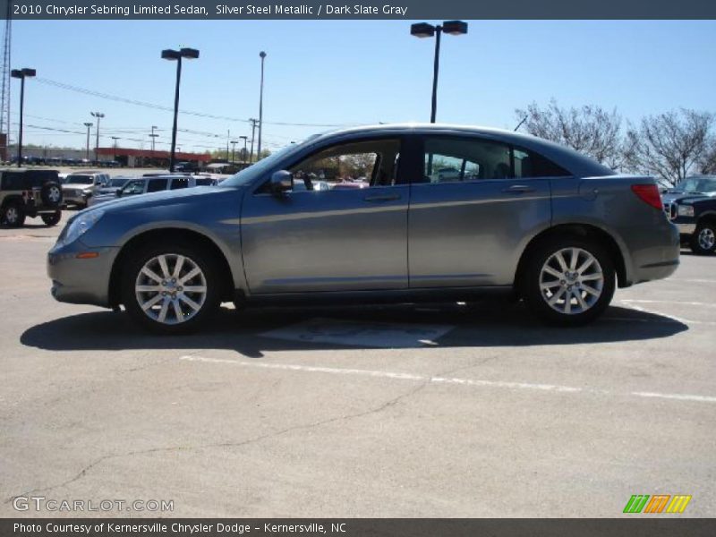 Silver Steel Metallic / Dark Slate Gray 2010 Chrysler Sebring Limited Sedan