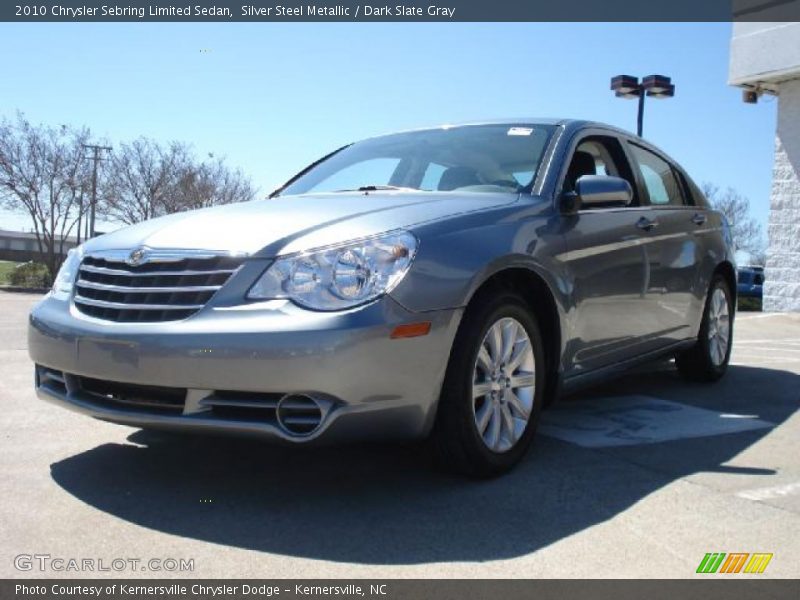 Silver Steel Metallic / Dark Slate Gray 2010 Chrysler Sebring Limited Sedan