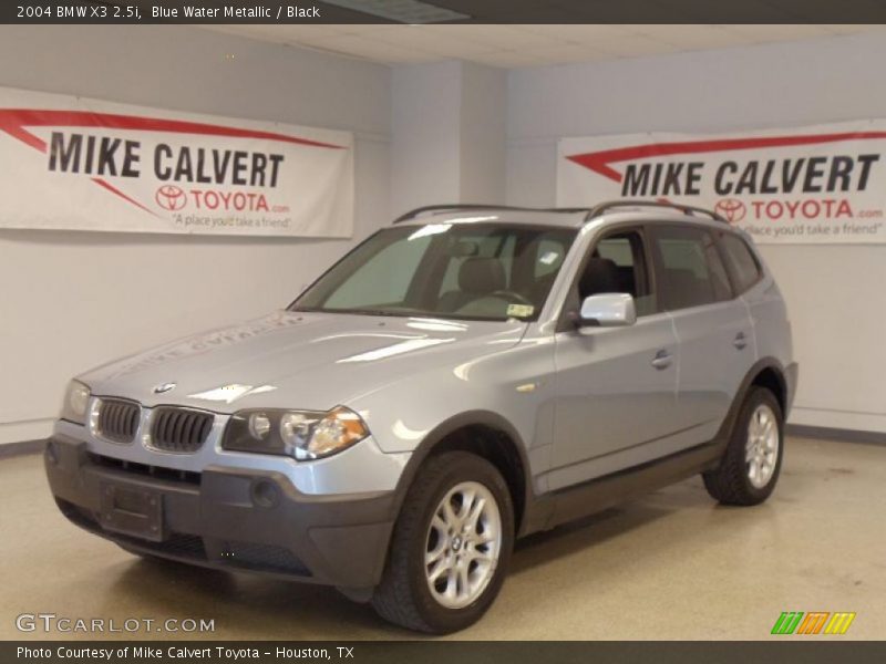 Blue Water Metallic / Black 2004 BMW X3 2.5i