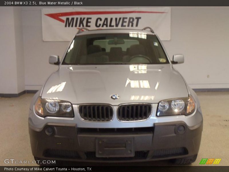 Blue Water Metallic / Black 2004 BMW X3 2.5i