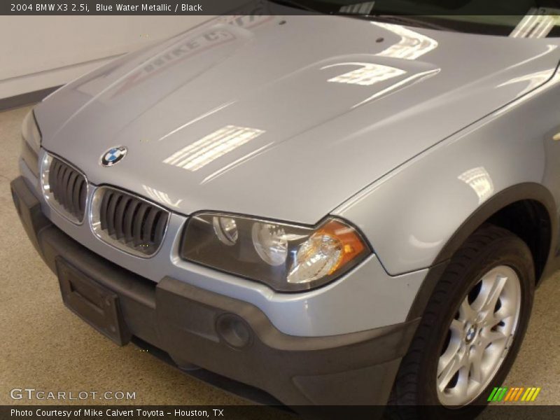 Blue Water Metallic / Black 2004 BMW X3 2.5i