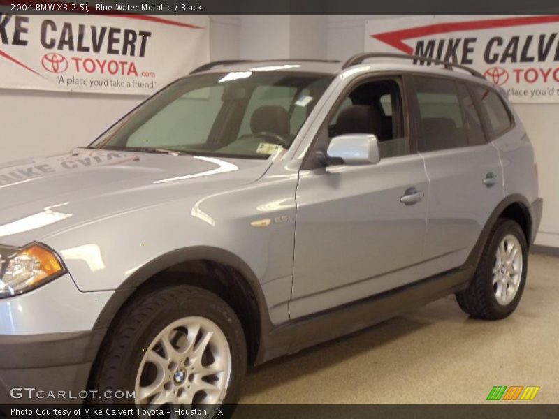 Blue Water Metallic / Black 2004 BMW X3 2.5i