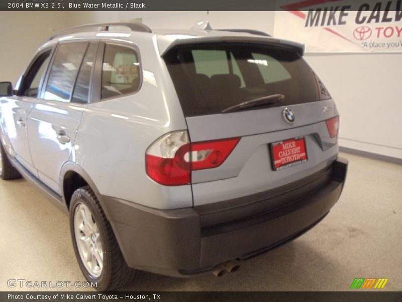 Blue Water Metallic / Black 2004 BMW X3 2.5i