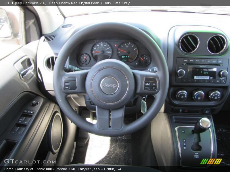 Deep Cherry Red Crystal Pearl / Dark Slate Gray 2011 Jeep Compass 2.0