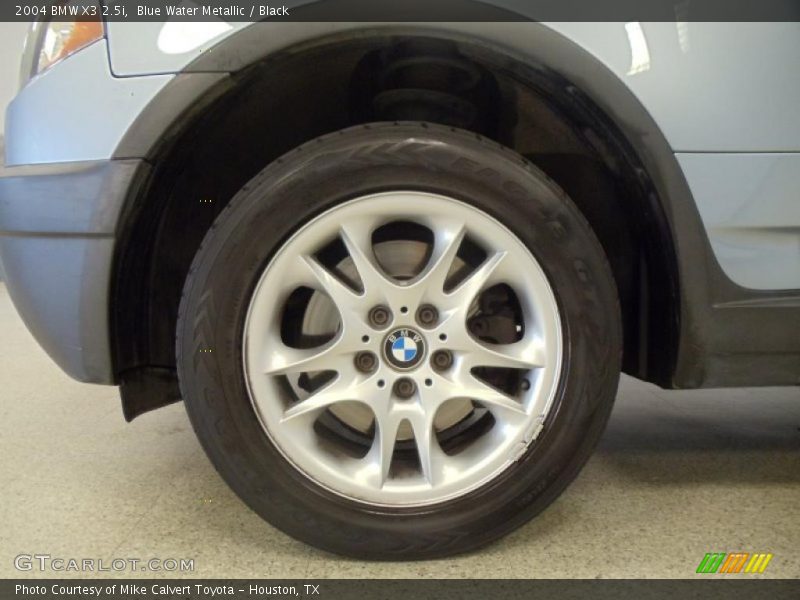 Blue Water Metallic / Black 2004 BMW X3 2.5i
