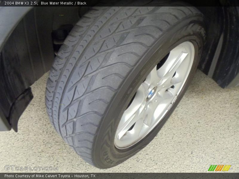 Blue Water Metallic / Black 2004 BMW X3 2.5i
