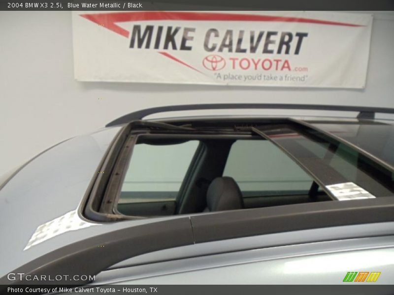 Blue Water Metallic / Black 2004 BMW X3 2.5i
