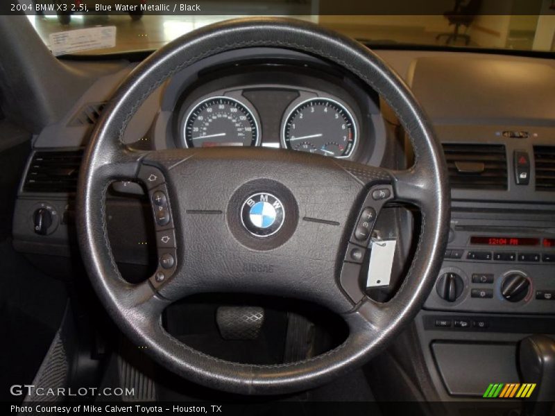 Blue Water Metallic / Black 2004 BMW X3 2.5i