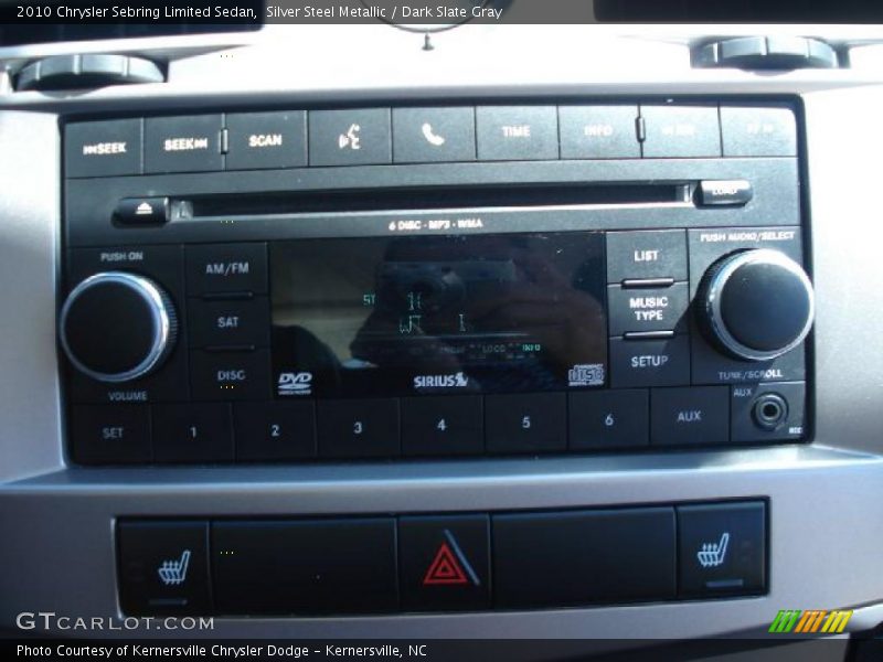 Silver Steel Metallic / Dark Slate Gray 2010 Chrysler Sebring Limited Sedan