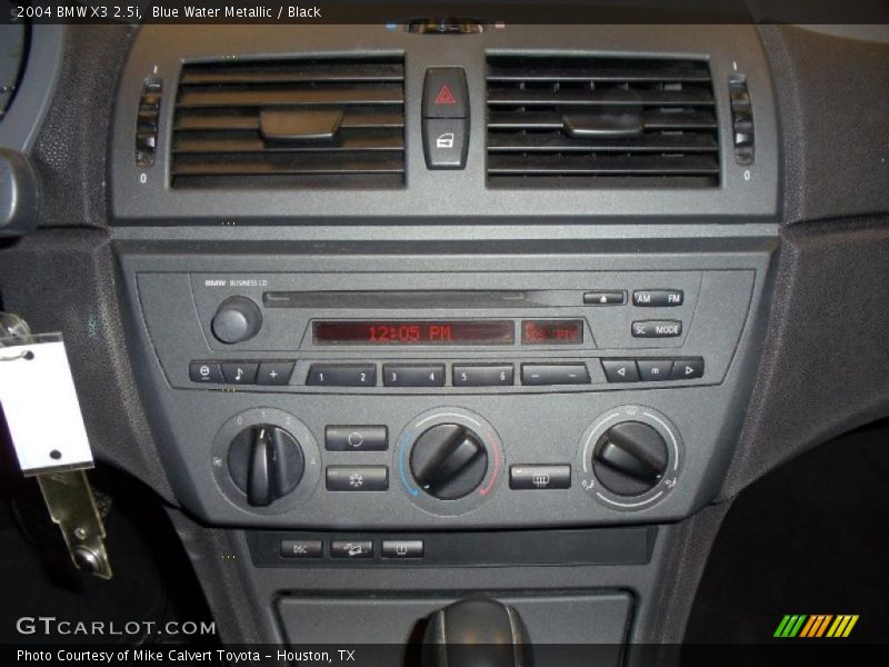 Blue Water Metallic / Black 2004 BMW X3 2.5i