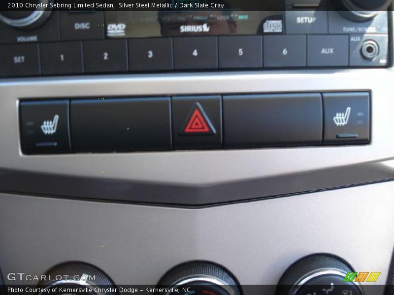 Silver Steel Metallic / Dark Slate Gray 2010 Chrysler Sebring Limited Sedan