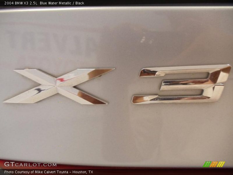Blue Water Metallic / Black 2004 BMW X3 2.5i