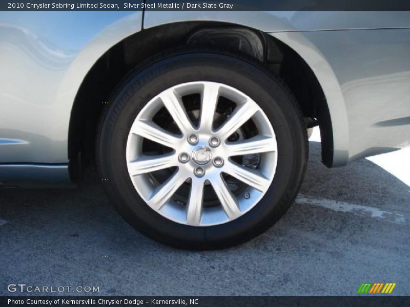 Silver Steel Metallic / Dark Slate Gray 2010 Chrysler Sebring Limited Sedan
