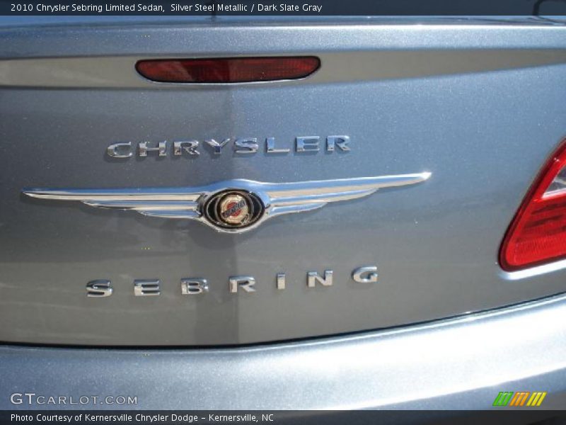 Silver Steel Metallic / Dark Slate Gray 2010 Chrysler Sebring Limited Sedan
