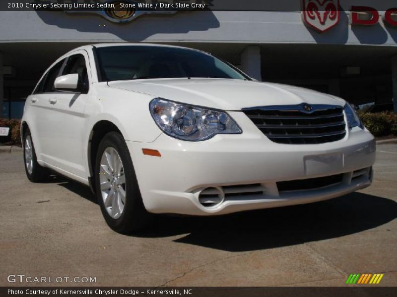 Stone White / Dark Slate Gray 2010 Chrysler Sebring Limited Sedan
