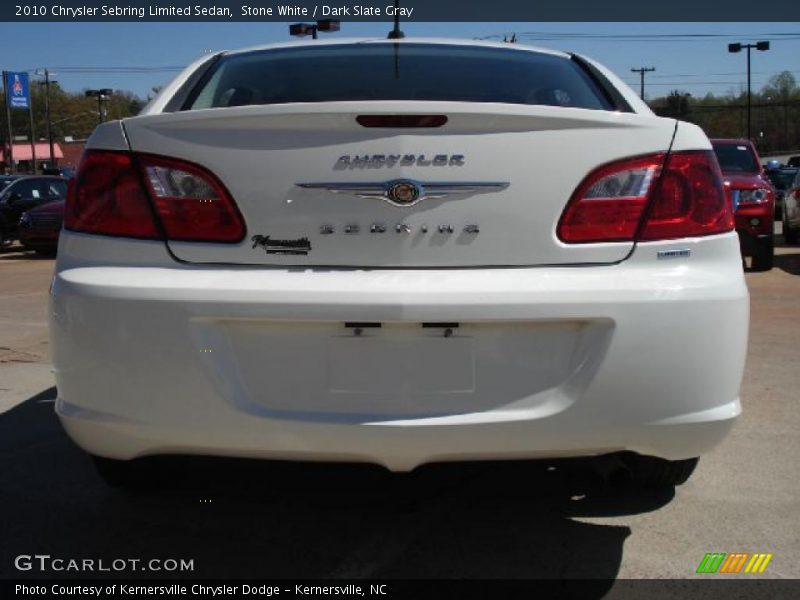 Stone White / Dark Slate Gray 2010 Chrysler Sebring Limited Sedan