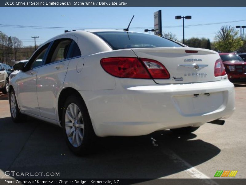 Stone White / Dark Slate Gray 2010 Chrysler Sebring Limited Sedan