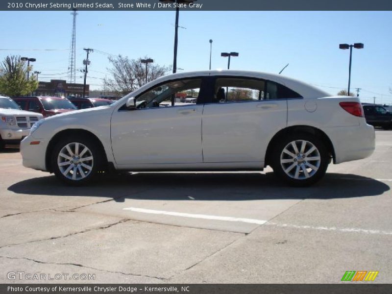 Stone White / Dark Slate Gray 2010 Chrysler Sebring Limited Sedan