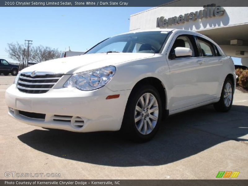 Stone White / Dark Slate Gray 2010 Chrysler Sebring Limited Sedan