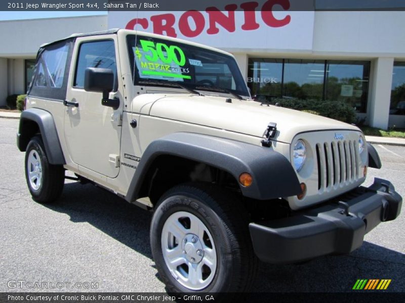 Sahara Tan / Black 2011 Jeep Wrangler Sport 4x4