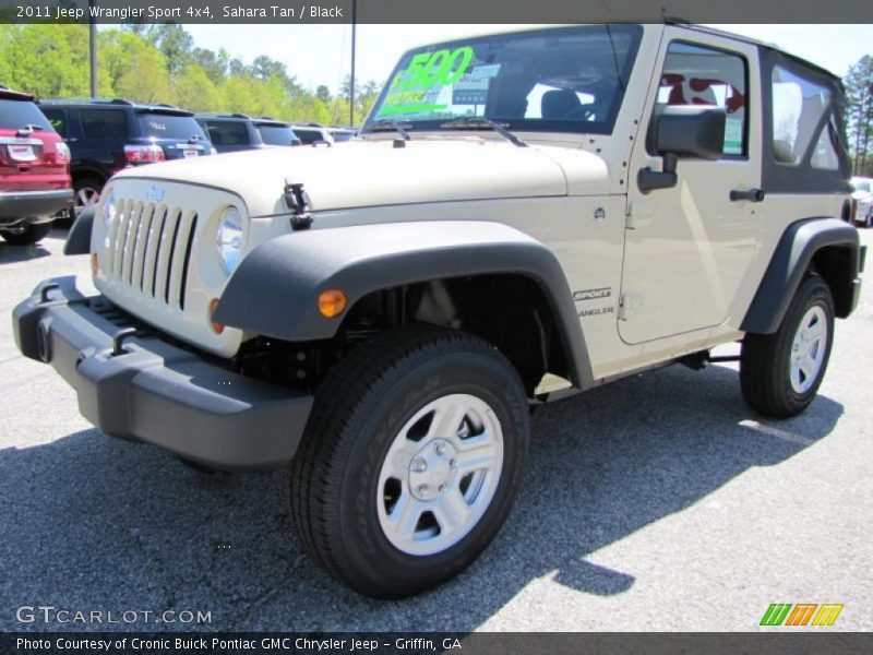 Sahara Tan / Black 2011 Jeep Wrangler Sport 4x4