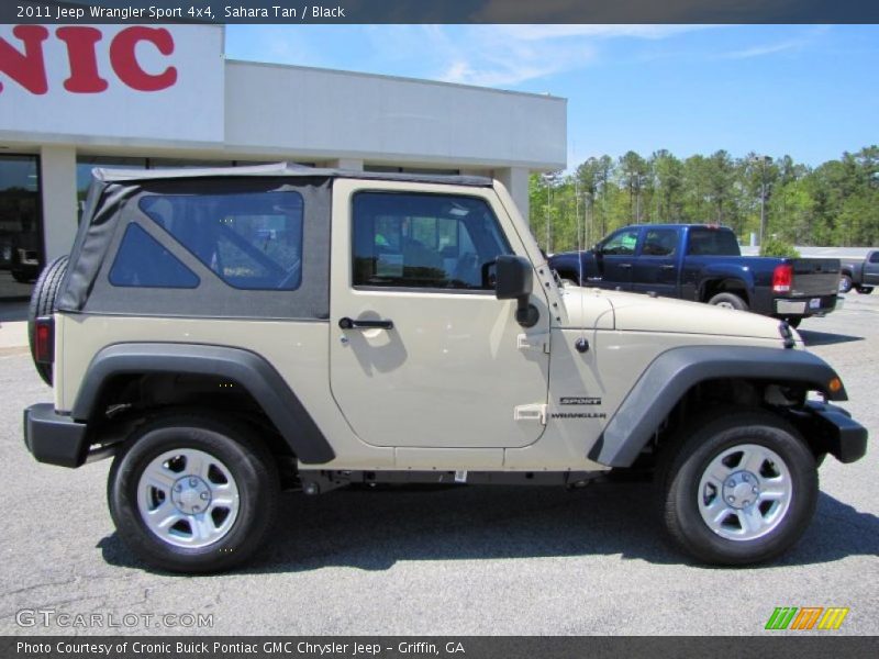 Sahara Tan / Black 2011 Jeep Wrangler Sport 4x4