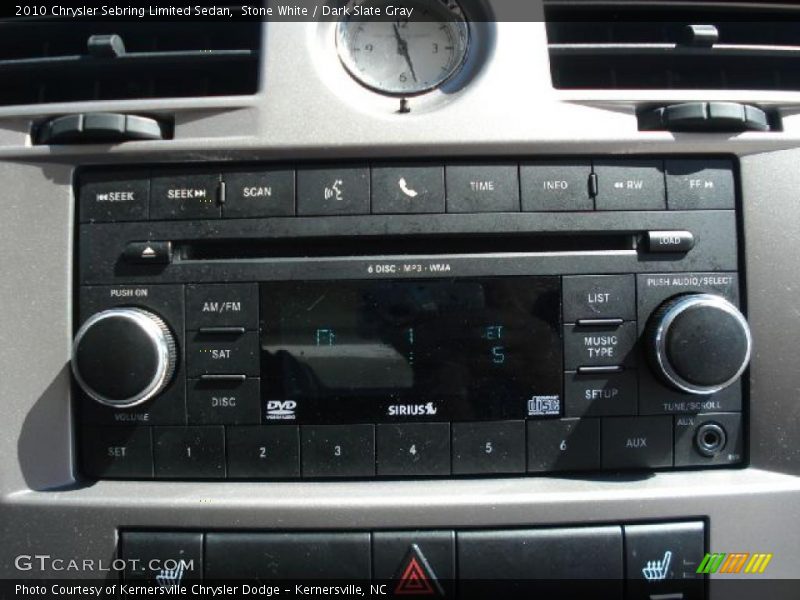 Stone White / Dark Slate Gray 2010 Chrysler Sebring Limited Sedan