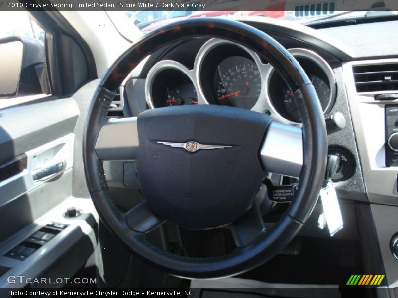 Stone White / Dark Slate Gray 2010 Chrysler Sebring Limited Sedan